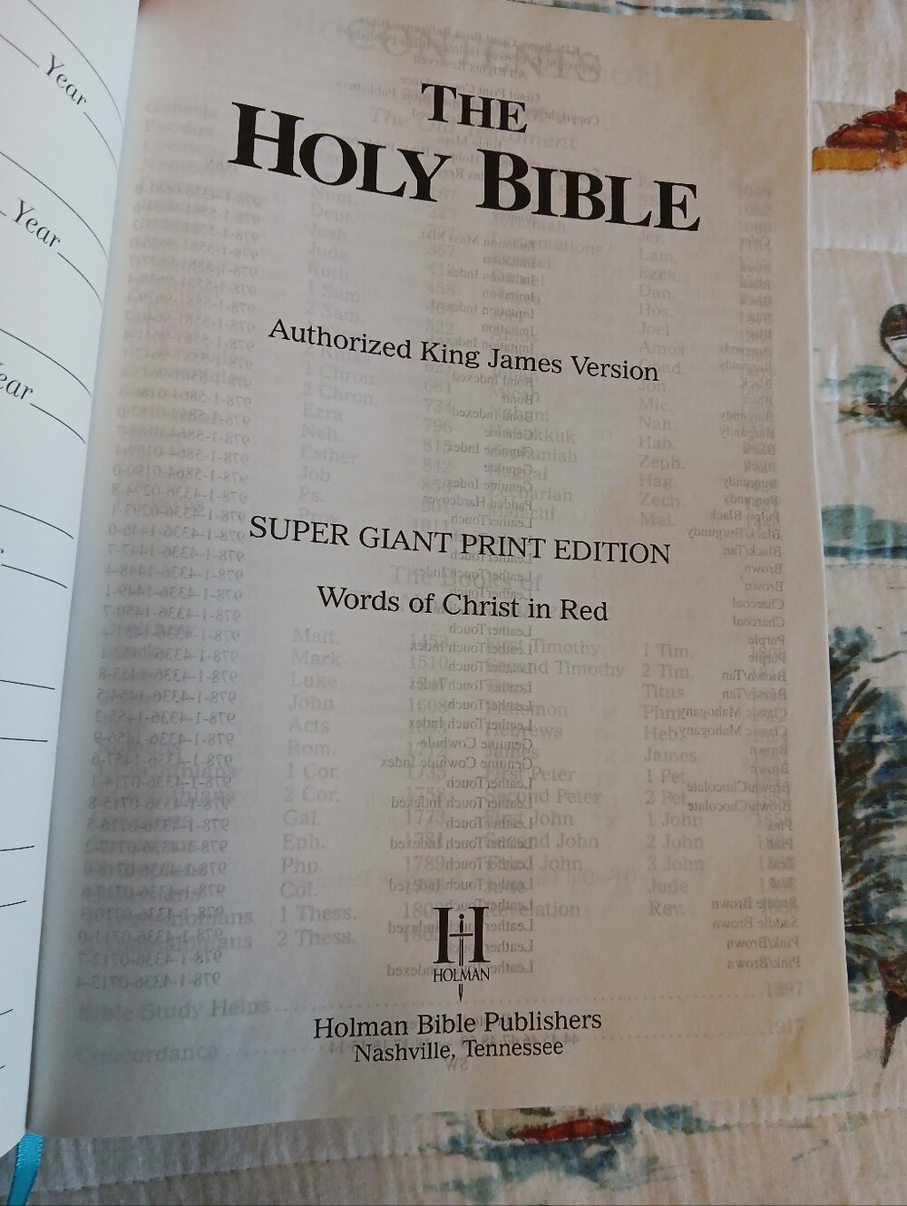 KJV Super Giant Print Bible Holman